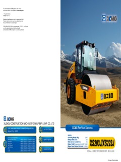 XCMG XS223J Specifications