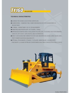 XCMG TY160 Specifications