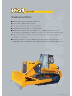 XCMG TY230 Specifications