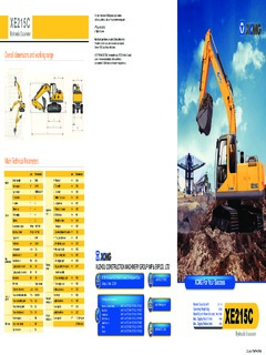 XCMG XE215C Specifications