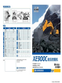 XCMG XE900C Specifications