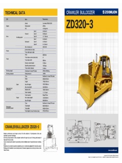Zoomlion ZD320-3 Specifications