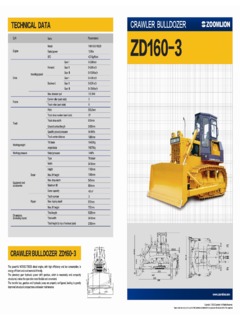 Zoomlion ZD160-3 Specifications