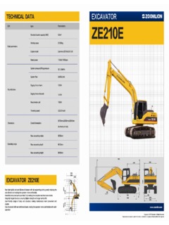 Zoomlion ZE210E Specifications