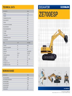 Zoomlion ZE700ESP Specifications